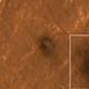 The InSight lander on Mars, with inset showing a close-up view.